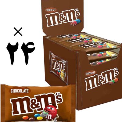 اسمارتیز ام اند ام پاکتی شکلاتی بسته 24 عددی M&M
