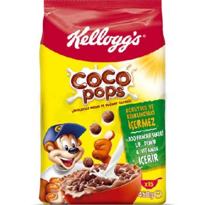 غلات صبحانه شکلاتی کلاگز 450 گرم مدل Kelloggs Coco Pops