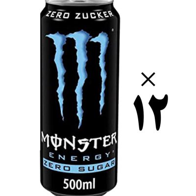 نوشیدنی انرژی زا جینسینگ آبی مانستر 12 عددی Monster