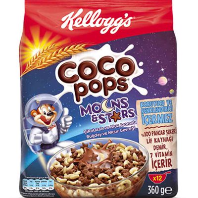 کورن فلکس ماه و ستاره با طعم های شکلات و موز کوکوپوپس 360 گرم Coco Pops