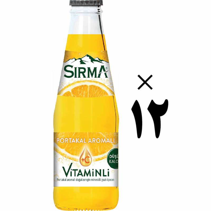 نوشیدنی ویتامینه با طعم پرتغال 12 عددی سیرما Sirma