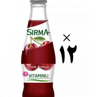 آب معدنی 12 تایی ویتامین دار با طعم گیلاس سیرما Sirma