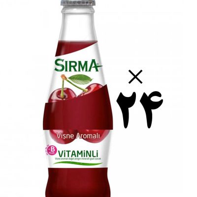 آب معدنی 24 تایی ویتامین دار با طعم گیلاس سیرما Sirma