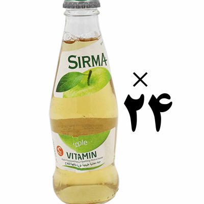 نوشیدنی 24 تایی ویتامینه با طعم سیب سیرما Sirma