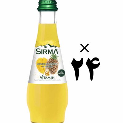 نوشیدنی 24 تایی ویتامینه با طعم آناناس سیرما Sirma