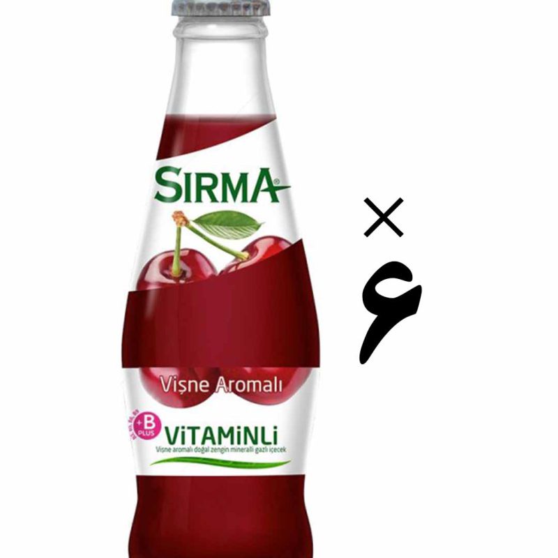 آب معدنی 6 تایی ویتامین دار با طعم گیلاس سیرما Sirma