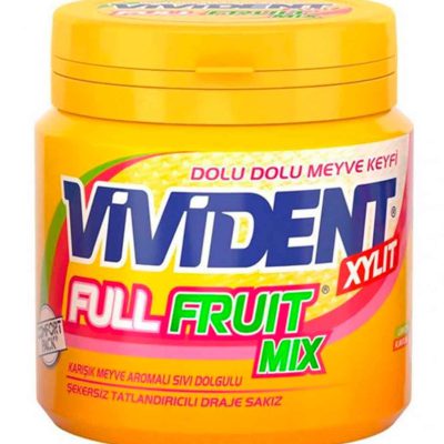 آدامس میوه ای مغز دار ویویدنت 90 گرم Vivident
