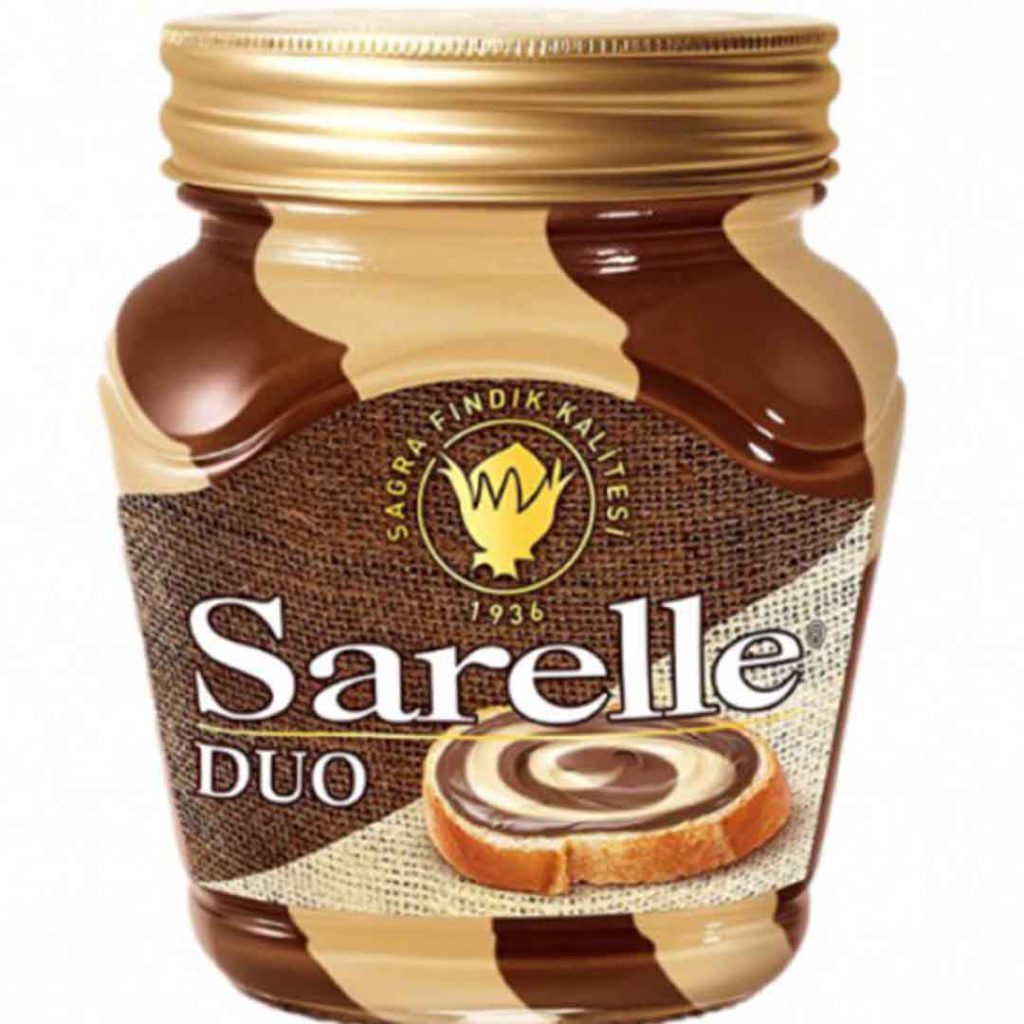 شکلات صبحانه دو رنگ فندقی سارلا 350 گرم Sarelle Duo