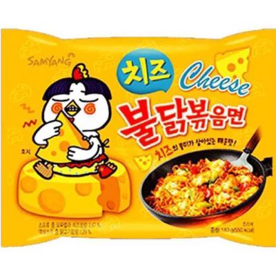 نودل فوری کره جنوبی رامن پنیری با طعم خوراک مرغ تند سامیانگ 5 عددی Samyang