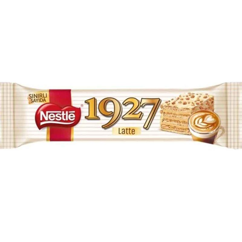 ویفر شکلاتی 32 گرمی سفید لاته نستله 1927 Nestle