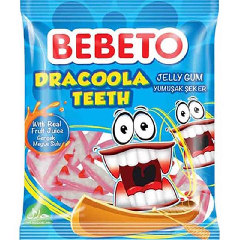 پاستیل ببتو مدل دندان دراکولا 80 گرم Bebeto