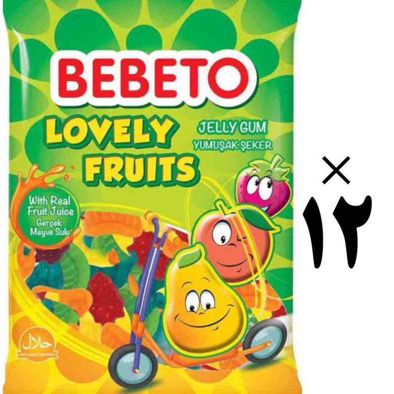 پاستیل ببتو میوه ای 12 عددی Bebeto Funny Bears