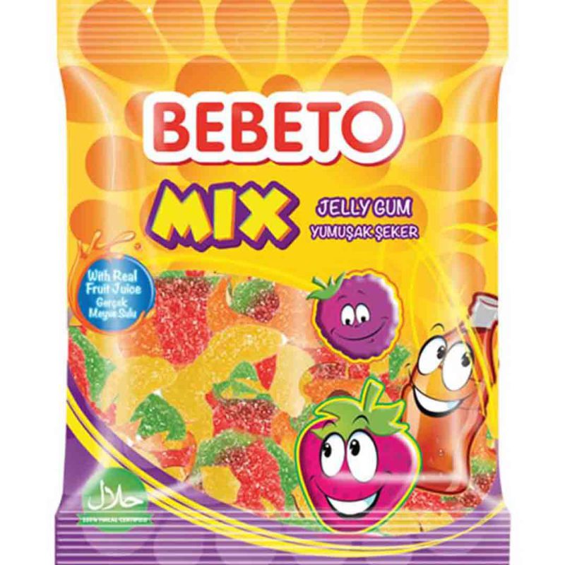 پاستیل ببتو میکس 80 گرم Bebeto Mix