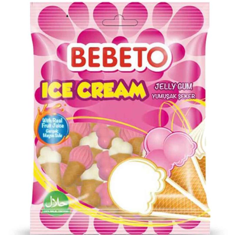 پاستیل طرح بستنی ببتو 80 گرمی Bebeto