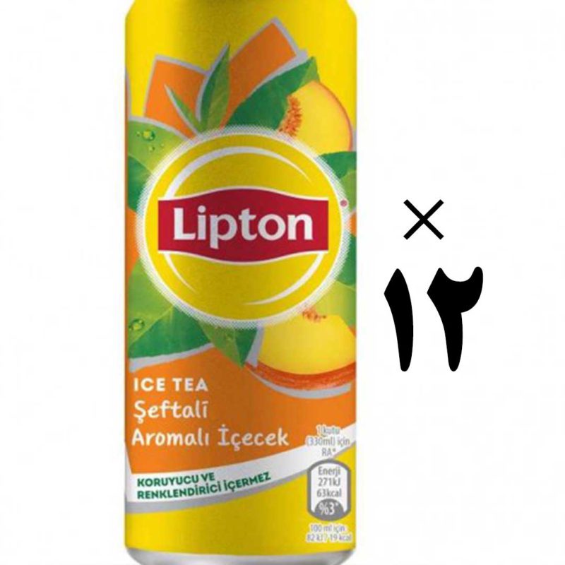 چای سرد لیپتون با طعم هلو 12 عددی Lipton