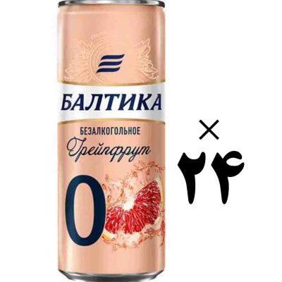 نوشیدنی گریپ فروت قوطی 24 عددی بالتیکا Baltika