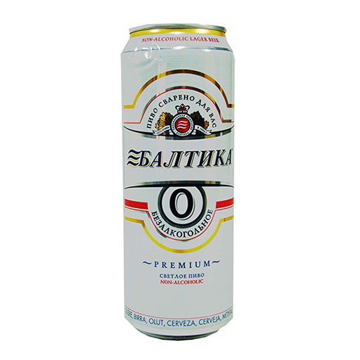 آبجو بالتیکا قوطی بدون الکل 500 میلی لیتری Baltika
