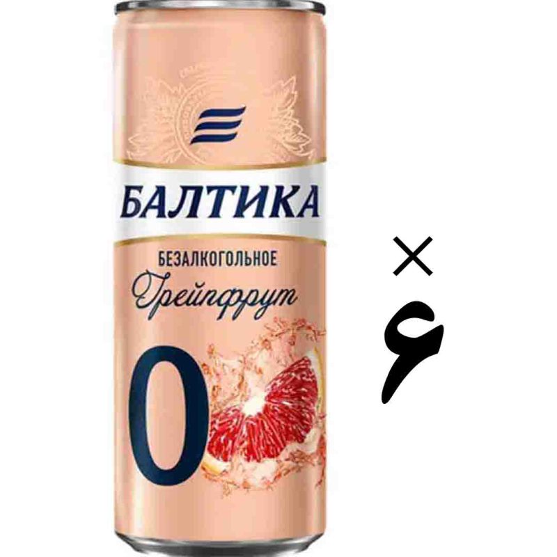 نوشیدنی گریپ فروت قوطی 6 عددی بالتیکا Baltika