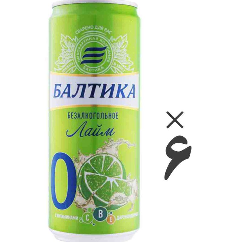 آبجو بالتیکا 6 عددی لیمویی بدون الکل Baltika