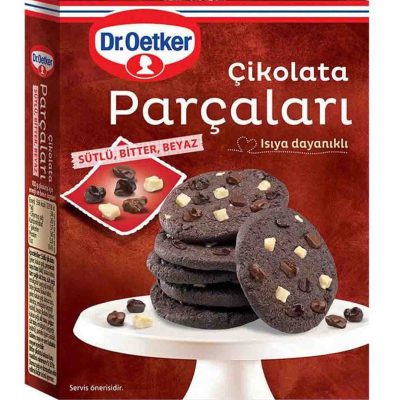 تکه های شکلات بیتر، شیری و سفید دکتر اوتکر 70 گرم Dr.Oetker