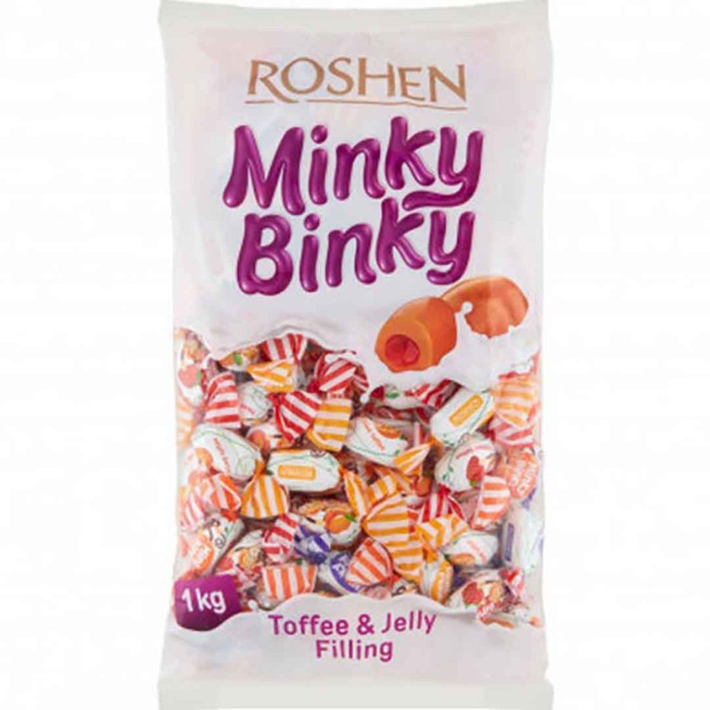 شکلات مغزدار مینکی بینکی روشن 1 کیلو گرم Roshen Minky Binky