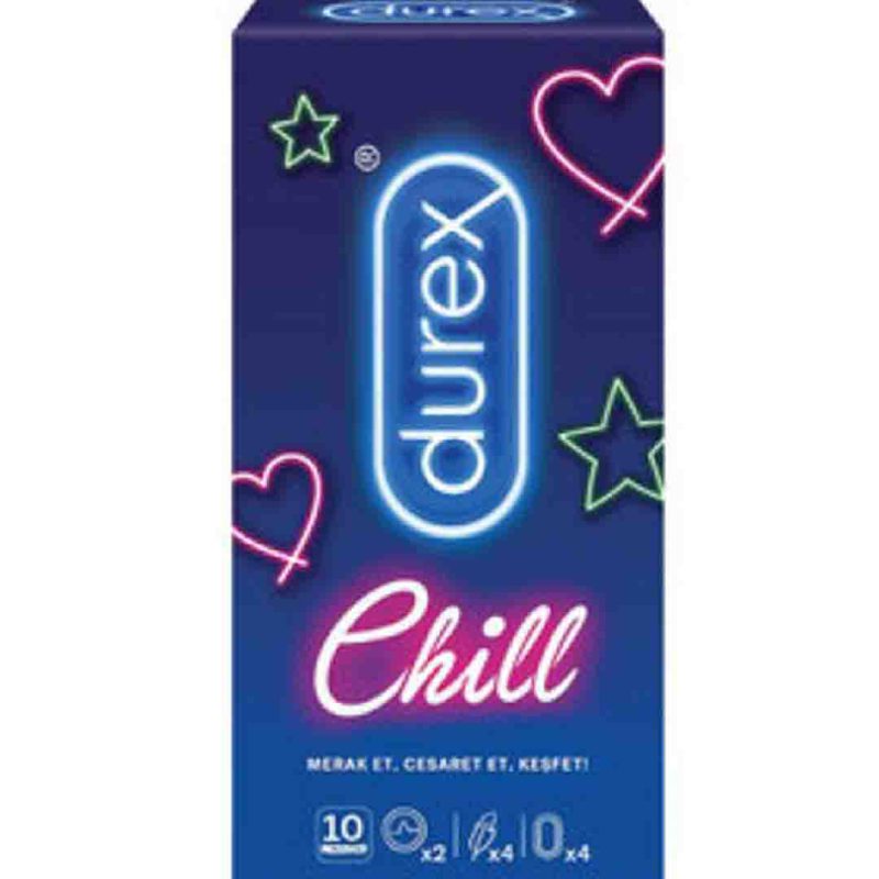 کاندوم تاخیری دورکس 10 عددی Durex Chill