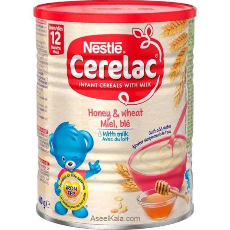سرلاک با طعم عسل و گندم همراه با شیر نستله 400 گرم Nestle