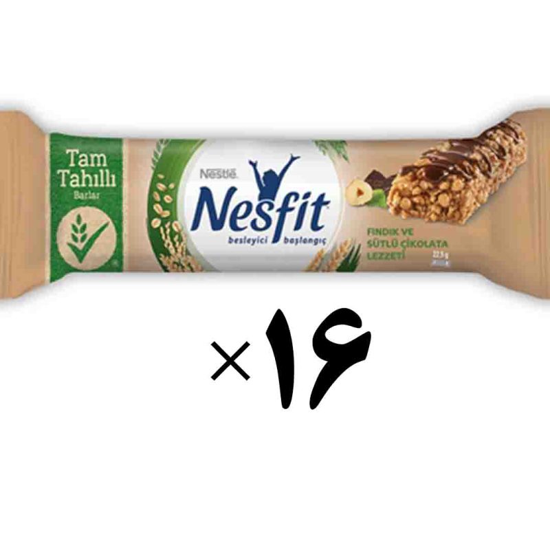 غلات بار شیر ​​فندقی 16 عددی نسفیت نستله Nestle Nesfit