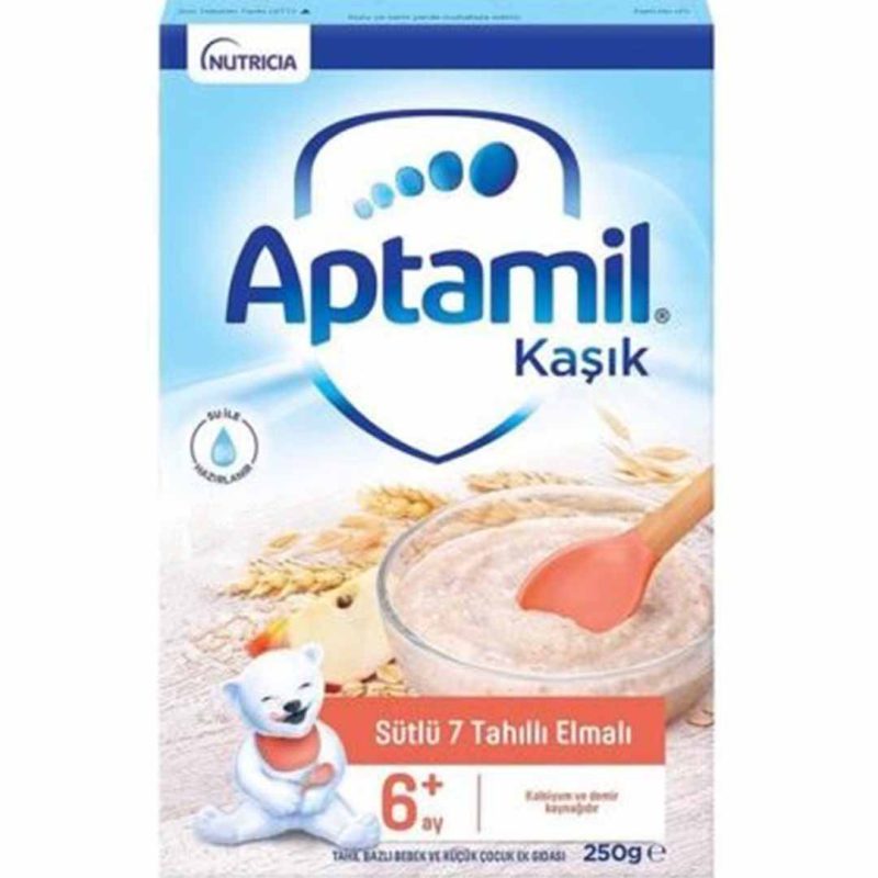 غذای کمکی شیر هفت غله و سیب آپتامیل 250 گرم Aptamil