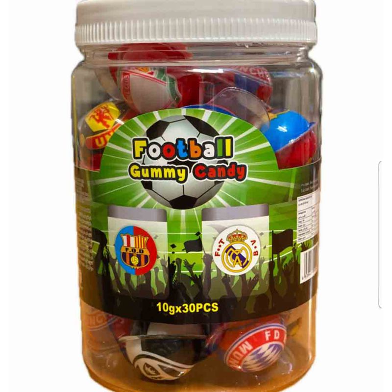 پاستیل ژله طرح فوتبال 30 عددی Football Gummy Candy