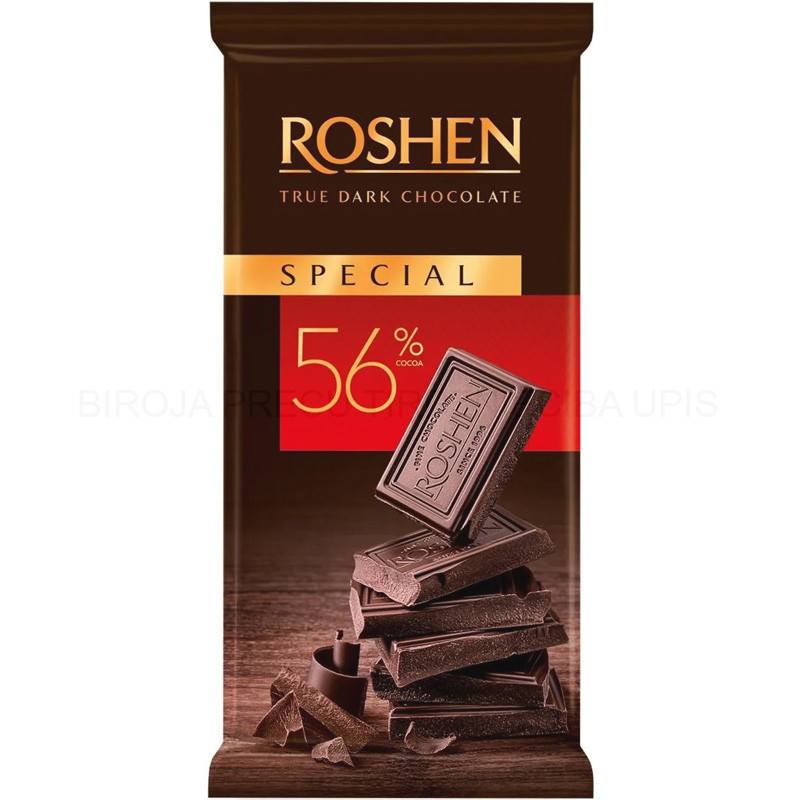 شکلات 56% تلخ 85 گرمی روشن Roshen Special