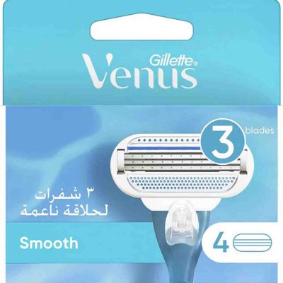 تیغ یدک ژیلت ونوس بسته 4 عددی مدل Gillette Venus Smoth