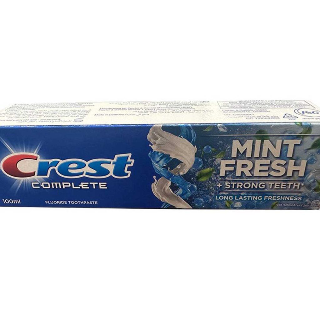خمیر دندان کرست فوق العاده خنک 100میلی لیتر Crest Complete Mint Fresh