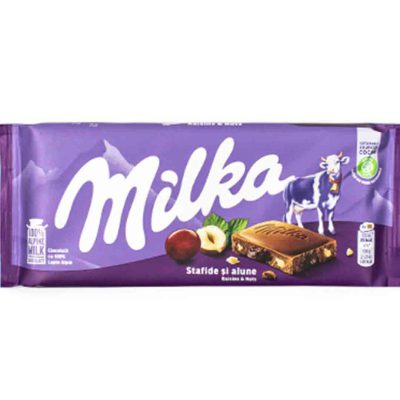 شکلات کشمش و فندق 100 گرم ملیکا Milka