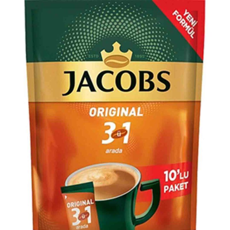 پودر قهوه فوری 3 در 1 جاکوبز 10 عددی Jacobs