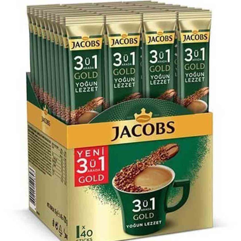 پودر قهوه فوری 3 در 1 جاکوبز گلد 40 عددی Jacobs Gold