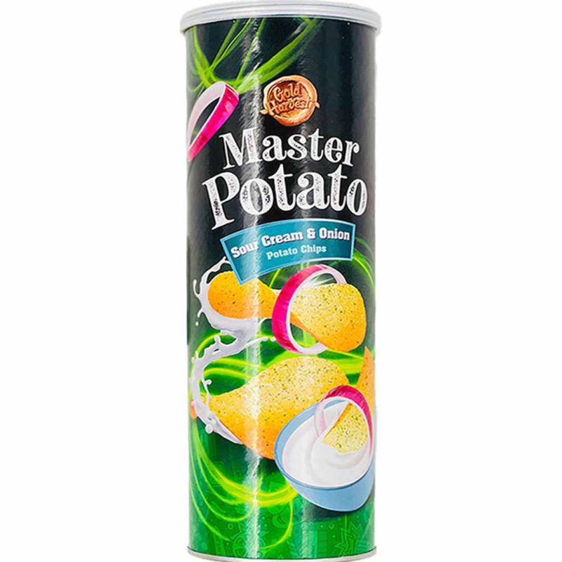 چیپس خامه ترش و پیاز مستر پوتیتو 160 گرم Master Potato