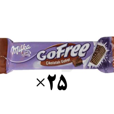 ویفر با روکش شکلاتی میلکا 25 عددی Melika Gofree