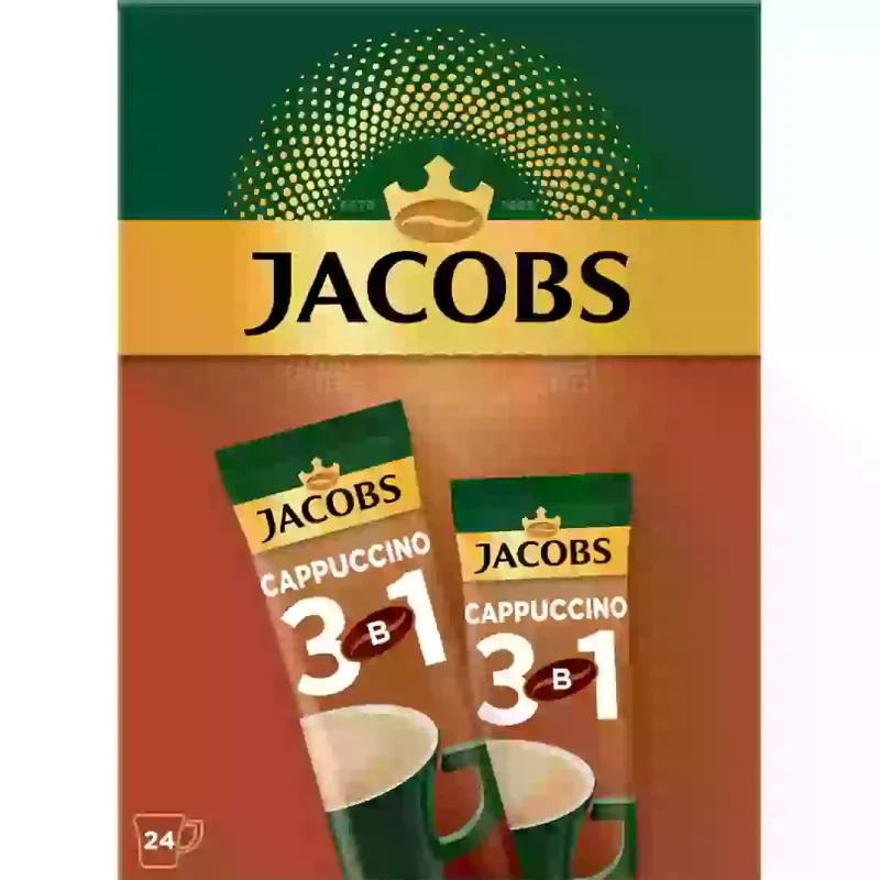 قهوه جاکوبز 3 در 1 کاپوچینو 24 عددی Jacobs 3 in 1 Cappuccino