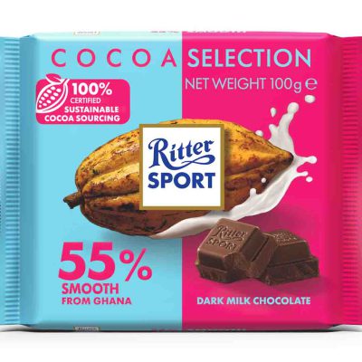 شکلات تلخ با محتوای 55 درصد کاکائو اسپرت ریتر 100 گرمی Ritter Sport