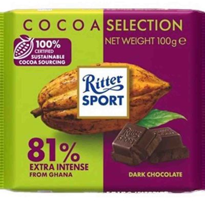 شکلات دارک اسپرت ریتر کاکائو 100 گرمی Ritter Sport