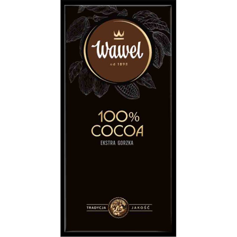 شکلات تلخ 100 درصد واول 80 گرم Wawel