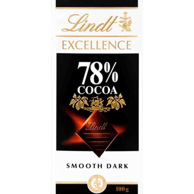 شکلات تیره 78% کاکائو لینت 100 گرمی Lindt Excellence