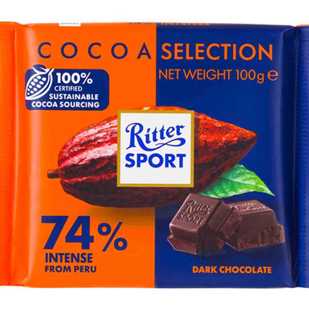 شکلات ریتر اسپرت 74% پرو 100 گرم Ritter Sport