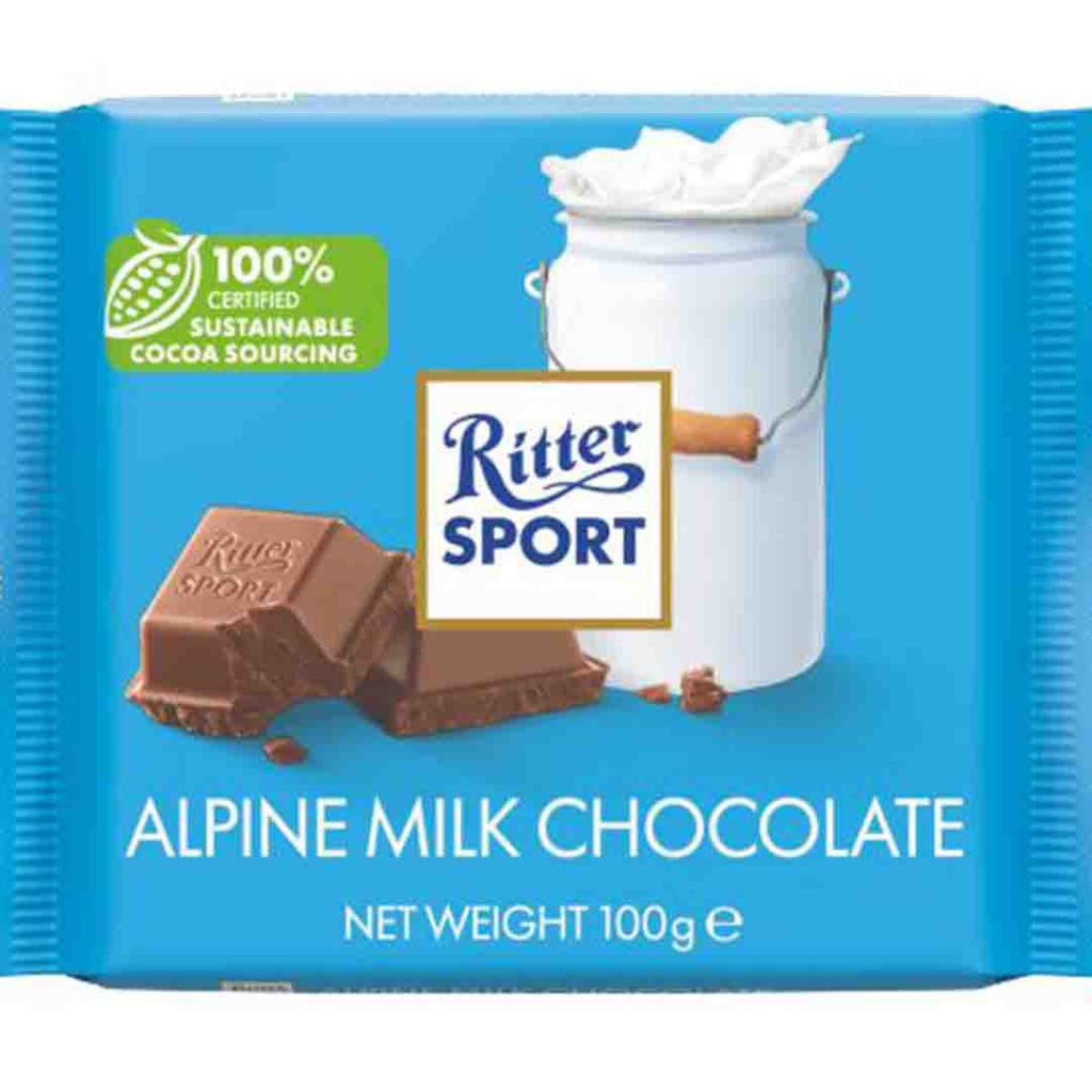 شکلات شیر آلپاین ریتر اسپرت 100 گرم Ritter Sport