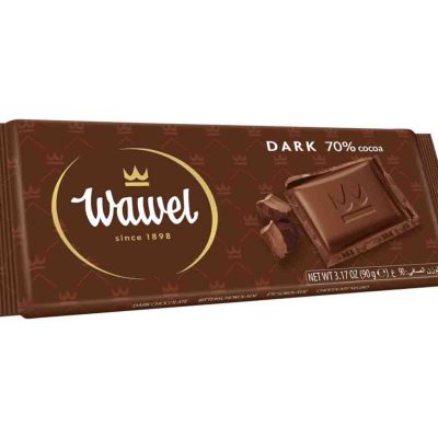 شکلات کاکائویی 70% واول 90 گرمی Wawel